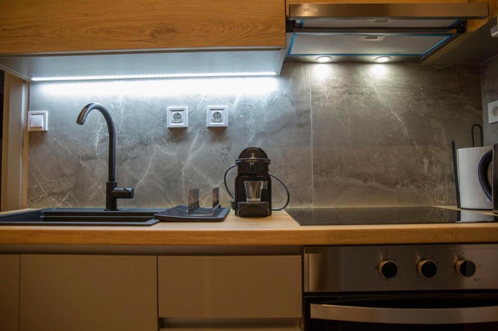 Fully equipped kitchen with induction hob at Nerissa Itea